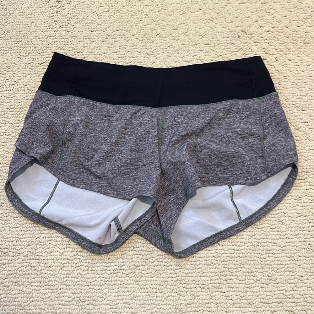 Grey Lululemon Speed Up Low-Rise Lined Short 2.5"